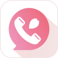 Symbol of phone and sakura petal bubble, illustrating Sakura Dial's international call support for voice SIM/eSIM users.