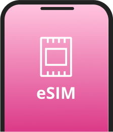 Smartphone showing eSIM
