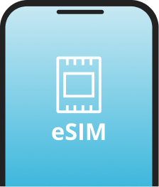 Mobile phone with eSIM screen