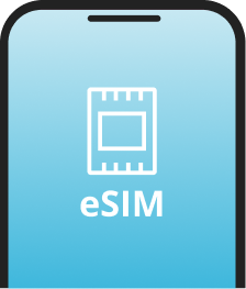 Mobile phone with eSIM screen