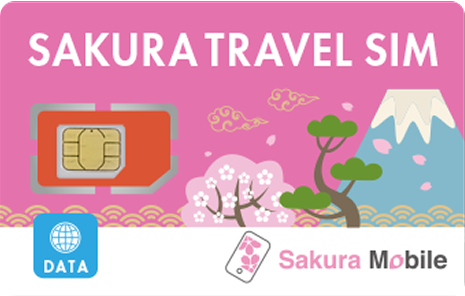 Sakura Mobile data-only Travel SIM for short-term tourists visiting Japan.