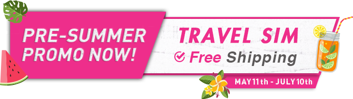 PROMO NOW! TRAVEL SIM Free Shipping.