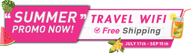 Summer promo now! Currently offered with Free Shipping if you are travelling between Jul 17th to Sep 15th.