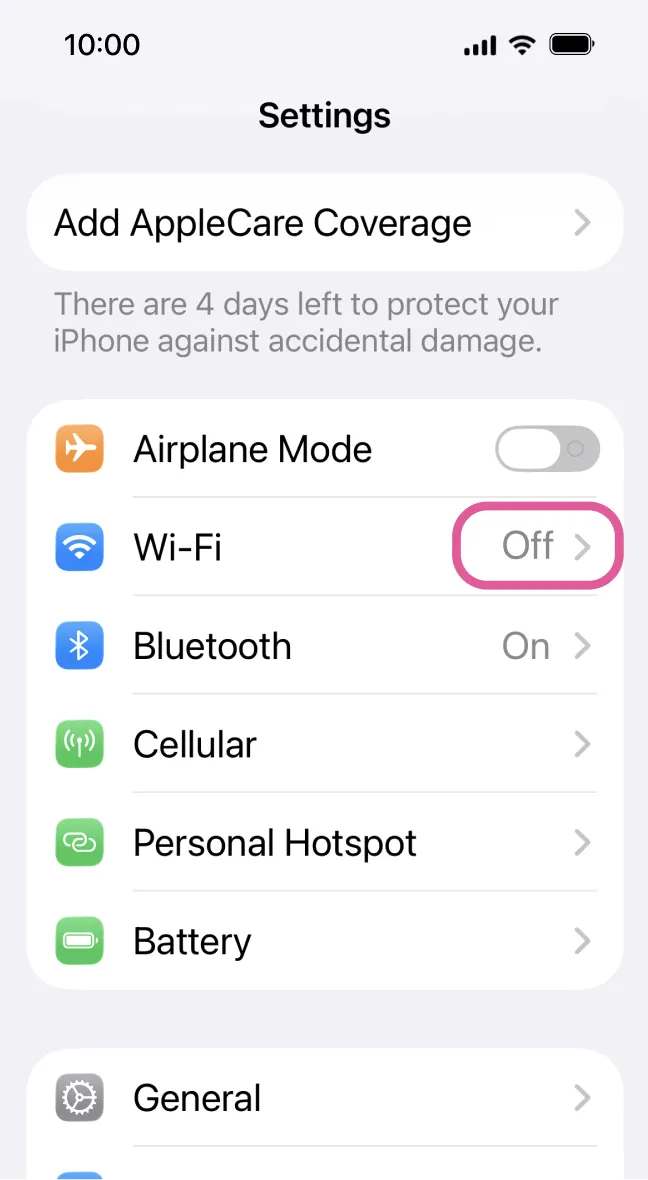 iPhone 3G indicator active and WiFi turned off after APN setup.