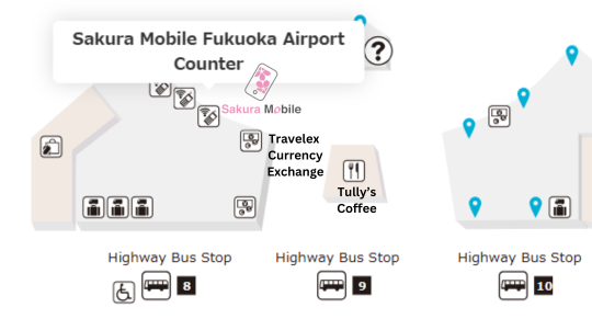 Sakura Mobile Fukuoka Airport Counter